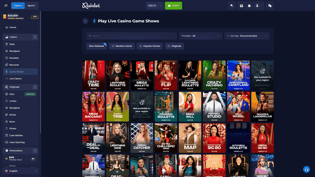 Rainbet Online Casino Review 2026 - Free Spins, Perk Codes & Judgment
