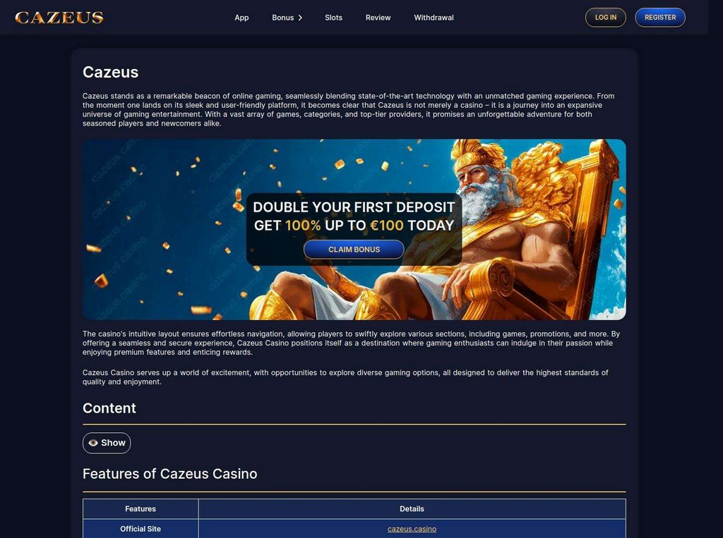 Cazeus Casino 2026 Cazeus Casino 2026